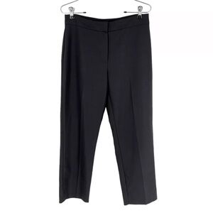 Hallhuber Ankle Pants Womens Size 8 Black Classic Capsule Wardrobe Career